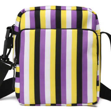 Nonbinary pride stripe messenger bag