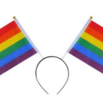 Gay pride flag head boppers